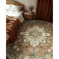 thumbnail image 4 of Alfombras RELEANY, lavables, antideslizantes, florales, vintage, 240 x 300 cm, 4 of 8