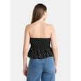 thumbnail image 3 of No Boundaries Cotton Strapless Bubble Top, Women's, 3 of 5