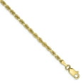 thumbnail image 1 of 10K Yellow Gold chain Rope Diamond-cut 8 in 2.75 mm, 1 of 5