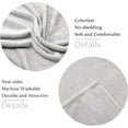 thumbnail image 2 of Fleece Blankets, Super Soft Flannel Fuzzy Blanket for Bed Couch, Luxury Cozy Plush Microfiber Blanket-Twin Size,Light Grey, 2 of 6