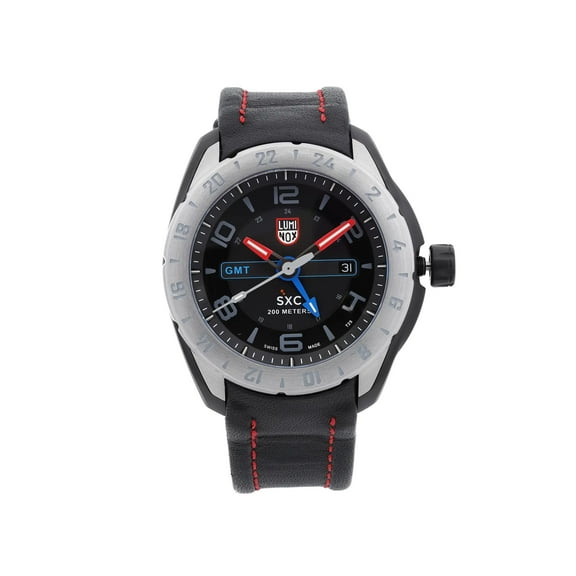 Luminox Space SXC GMT 45mm Steel PVD Black Dial Quartz Mens Watch XU.5127