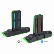 Universal charging dock for Switch/Switch controllers, compatible with NSPRO/PRO2 game controllers, with RGB lighting.