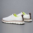 thumbnail image 5 of Men's Casual Walking Sneakers - Breathable Knit Upper Shoes with Quick-Lace Elastic System, 5 of 6