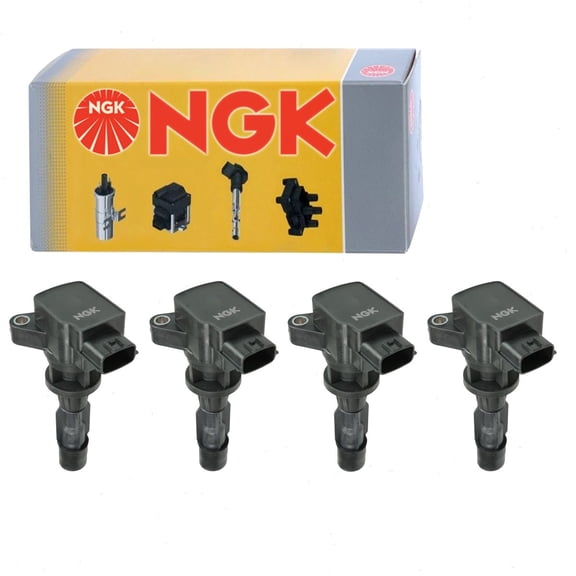 4 pc NGK Ignition Coils compatible with Mazda 3 2.3L L4 2010-2013