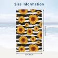 thumbnail image 4 of Yibo Beach Towel Sunflower on Yellow Background Quick Dry Pool Towel Ultra Absorbent Towel Lightweight Shower Towel, 4 of 9
