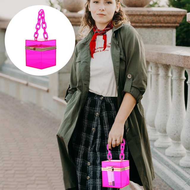 OULII 1 Pce Sac à Bandoulière Portable Transparent pour Femmes Essentiels Quotidiens Sortie