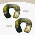 thumbnail image 3 of Cauagu Deep Forest Stone Green Dragon Pattern Travel Pillow Memory Foam, U-Shaped Neck Pillow Neck and Head Support Portable Travel Pillow Suitable for Planes & Trains, 3 of 8