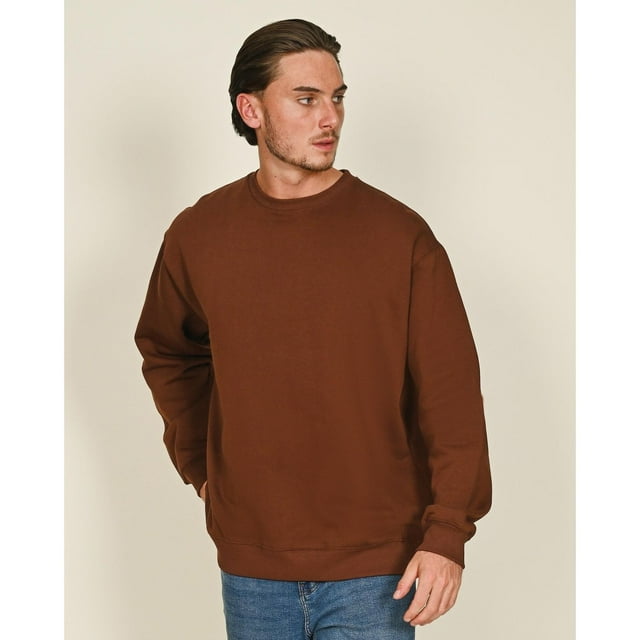 Casual Classics Chandail en Molleton Surdimensionné en Coton Ringspun pour Hommes
