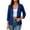 Blue1, variant on yillto Women Plus Size Cardigan 3/4 Sleeve Open Front Lightweight Lace Coats Formal Blazer S-5XL