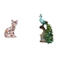 thumbnail image 1 of Figura de escritorio,Estatua de gato en estante,escritorio,oficina,decoración del hogar,Figura de escritorio,Estatua de pavo real en estante,escritorio,decoración del hogar,Figuras, 1 of 8