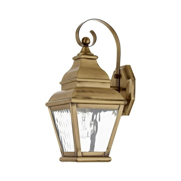 Livex Lighting - Exeter - 1 Light Outdoor Wall Lantern in Farmhouse Style - 6.5