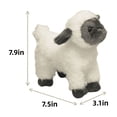 thumbnail image 3 of Cute Fluffy Black Faced Sheep Stuffed Animal Super Soft Lamb Plush Toy Doll Easter Decor Birthday Gift, 3 of 4