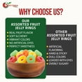 thumbnail image 7 of NY SPICE SHOP Assorted Fruit Jelly Rings - 1 Pound - Jelly Candy - Jelly Rings - Assorted Jelly Rings, 7 of 7