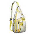 thumbnail image 1 of Tropical Butterfly Sling Backpack – Artistic & Fashionable Crossbody Shoulder Bag, MultiLayer Storage for Outdoor Adventures, Commuting & Photography, 1 of 4