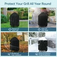 thumbnail image 6 of Adiqo Charcoal Grill Cover for Weber 22 Inch Charcoal Grills, Outdoor Waterproof Small Smoker Cover, Compared to Weber 7150, 6 of 7