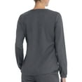 thumbnail image 2 of Scrubstar Women's Core Essentials Mechanical Stretch Long Sleeve V-Neck Scrub Top WD844, 2 of 6