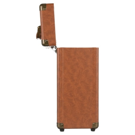 Victrola - Storage Case for Vinyl Turntable Records - Brown