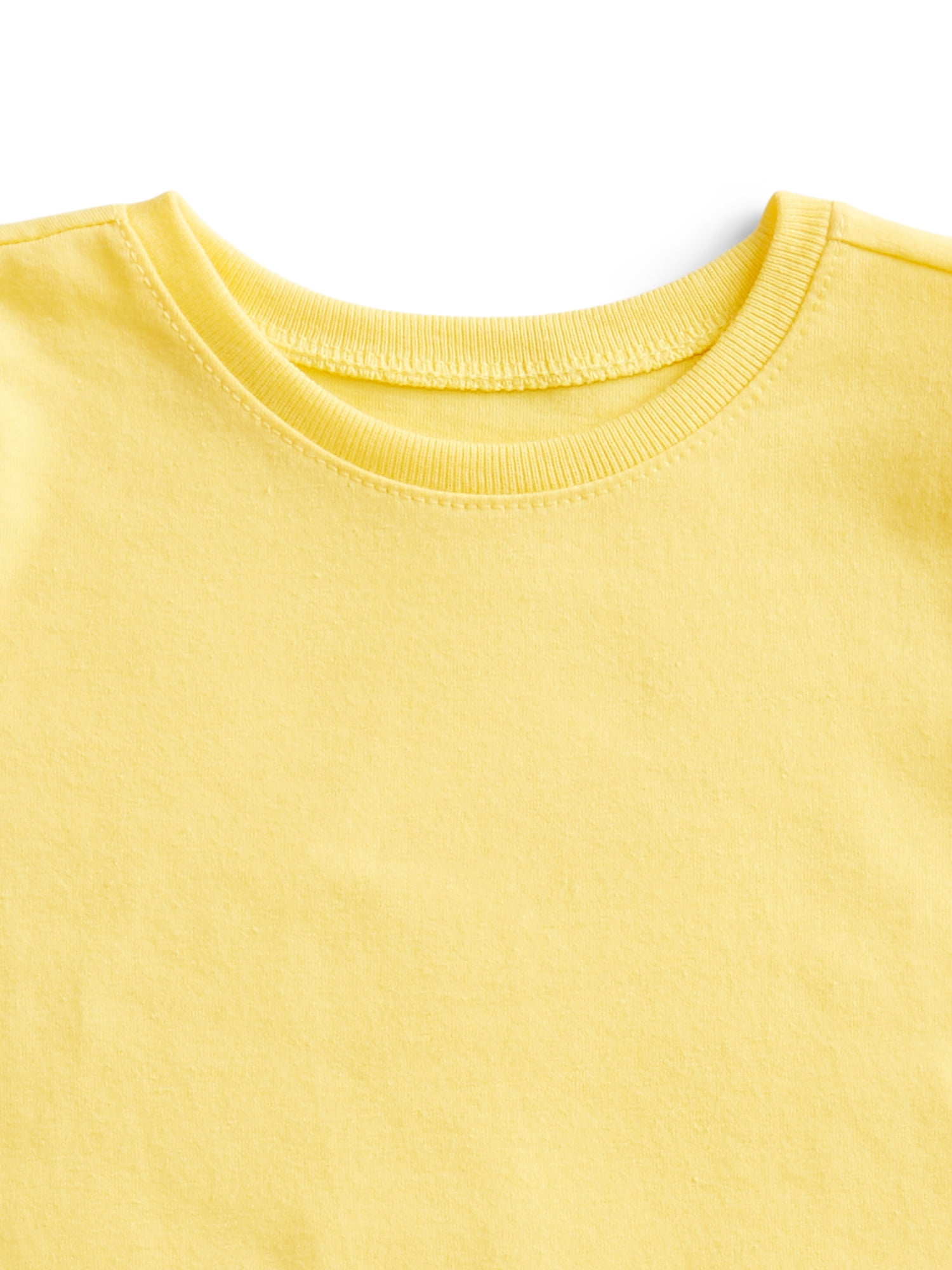 Wonder Nation Baby Girls Short Sleeve Tees, 3-Pack, Sizes 0-24 Months
