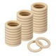 thumbnail image 1 of 30 Paquete de Anillos de Madera Natural de 50mm (2"), Círculos de Madera Sin Terminar de 8mm, 1 of 7