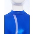 thumbnail image 6 of TTAO Kids Girls Full Body Leotard One Piece Gymnastics Skating Romper Latin Jazz Overalls Long Sleeve Unitard Blue 10, 6 of 7