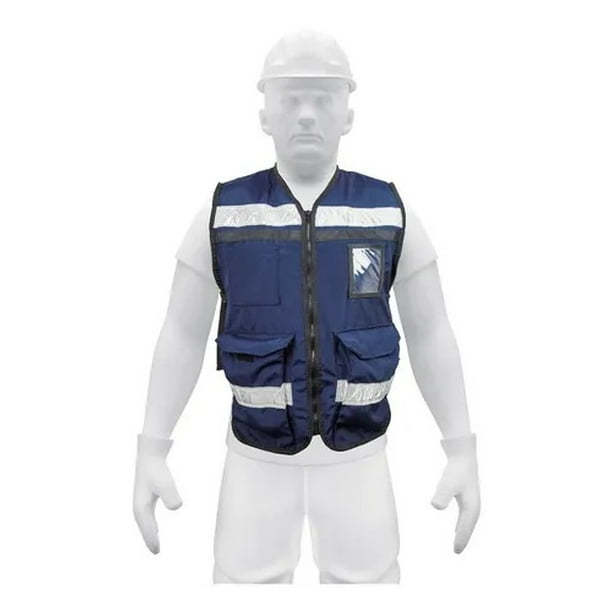 Chaleco Brigadista Color Azul Marino Truper 14667 Truper CHS-900AM