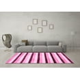 thumbnail image 3 of Ahgly Company Indoor Rectangle Solid Pink Modern Area Rugs, 5' x 7', 3 of 4