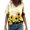 Yellow, variant on Vedolay Women'S Tops Womens Summer Tops Floral Print Shirts Tunic 2023 Fashion Casual Short Sleeve Blouses,Yellow S