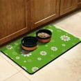 thumbnail image 3 of Vintage Boho Daisy Print Pet Feeding Mat, Waterproof Absorbent Dog Food Mat Non-Slip Easy Clean for Kitchen Bathroom Use, 3 of 5