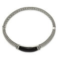 thumbnail image 2 of Sterling Silver Bracelet Bangle Women's Diamond Round 13 mm in Shey Couture Antiqued Black Onyx and Hinged, 2 of 4