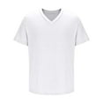 thumbnail image 4 of Mgmyaa Men's V Neck T Shirts Casual Stylish Fitted Stretch Tees for Men, 4 of 6