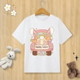 thumbnail image 3 of Camiseta de algodón puro para niños, camiseta con estampado de huevo de conejito de Pascua feliz, camiseta de manga corta con cuello redondo, ropa para niños, camiseta para bebés, ropa para niñas, 3 of 5