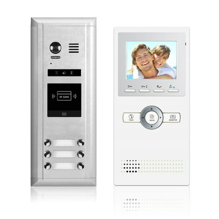 Video Intercom Entry System DK1661 6 Apartment Audio/Video Kit (6 monitors