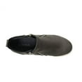 thumbnail image 3 of Soda Taylor Suede Rounded Closed Toe Side Zipper Fashion Synthetic Sneaker (Grey, 8), 3 of 5