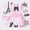 Pink Black, variant on Castle Fairy Glamorous Tulle Dress Twin Sheets 3pcs,Sparkly Bow Handbag Bedding,Black White Pink Gold,1 Fitted Sheet, 1 Flat Sheet and 1 Pillowcase