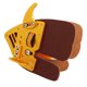 thumbnail image 3 of Protector de dedos para tiro con arco, Protector de dedos para tiro al aire libre, arco recurvo, diseño integrado, cuero marrón dorado M, 3 of 10