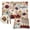 Khaki, variant on Beige Pumpkins Fall Placemats Set of 4, Thanksgiving Floral Leaves Rustic Birds Washable Wipeable Table Mats for Dining Tables, Indoor Outdoor Kitchen Place Mats for Holiday Party Table Decor