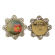 thumbnail image 1 of Hermosas flores de color rojo oscuro Broche de flores, regalo de joyería para mujeres y niñas Unbranded M, 1 of 3