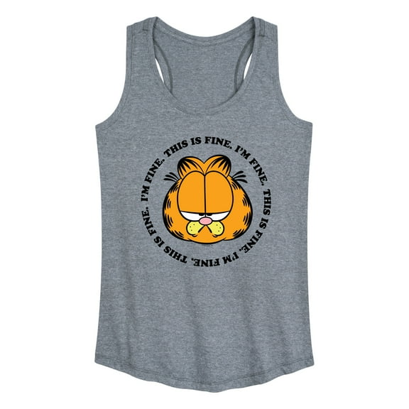 Garfield - I'm Fine This Is Fine - Women's Racerback Tank Top