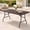 Brown, variant on ROSVOVO 8FT Folding Table, Portable Foldable Outdoor Picnic Camping Table with HDPE Top and Iron Frame, White