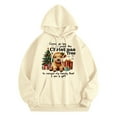 thumbnail image 2 of Highland Cow Christmas Hoodies for Women 2025 Long Sleeve Western Country Graphic Hooded Sweatshirt with Pockets Pullover Top, 2 of 3