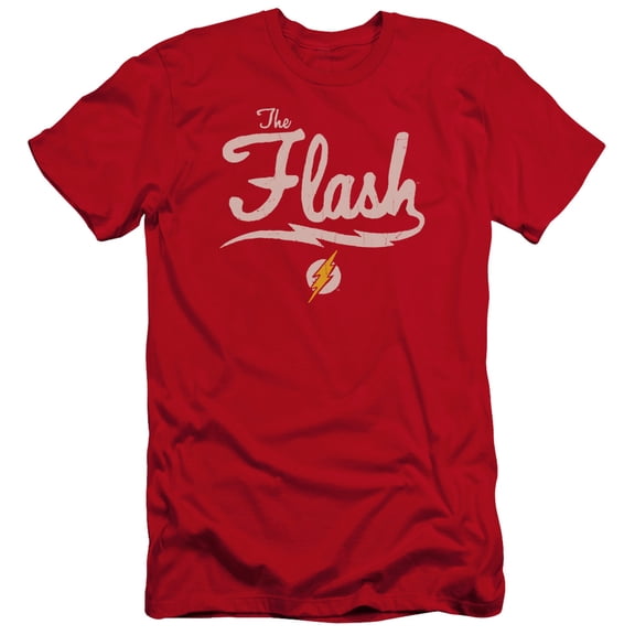Men's Justice League Of America Old School Flash Slim Fit T-shirt Small Red