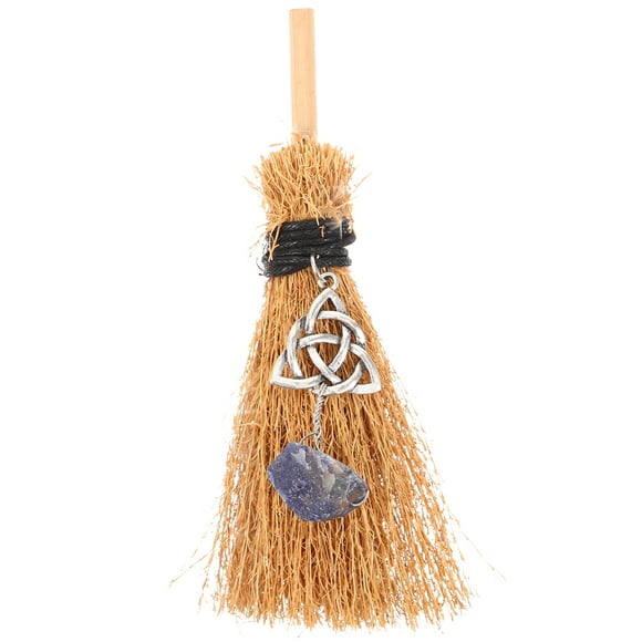 KAKOWELY 1 pieza de accesorio de escoba de Halloween, accesorio para fotos de baile de disfraces, decoración de escoba de bruja