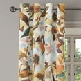 thumbnail image 3 of Ambesonne Botanical Grommet Curtain, Summer Vintage Aster Art, 50"x60", Cinnamon and Pale Khaki, 3 of 5