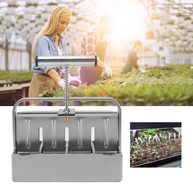 Soil Blocker, Aluminum Alloy Soil Block Maker Well Constructed Plant Root for Gardens
