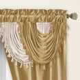 thumbnail image 3 of Regal Home Collections Amore Curtains 5-Piece Window Curtain Set - 54-Inch W x 84-Inch L Panels with Attached Valance and 2 Tiebacks (Gold), 3 of 4