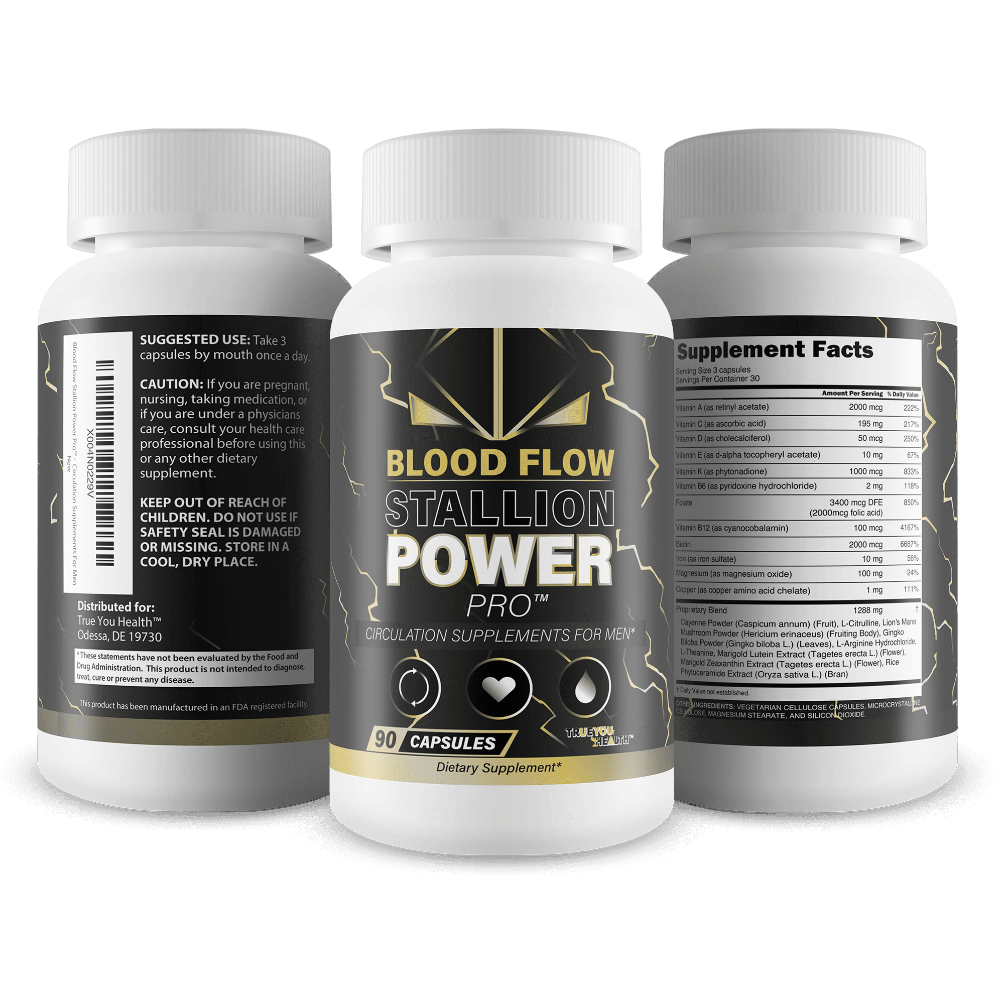Blood Flow Stallion Power Pro - Circulation Knockout Pills Blood Flow Horse Salt Trick - Our Best Male Blood Flow Pills - Circulation Supplement for Men Blood Flow Natural Circulation Supplements