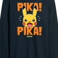 thumbnail image 3 of Pokémon - Pika Pika Scared - Men's Long Sleeve T-Shirt, 3 of 5