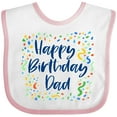 thumbnail image 3 of Inktastic Happy Birthday Dad Boys or Girls Baby Bib, 3 of 4