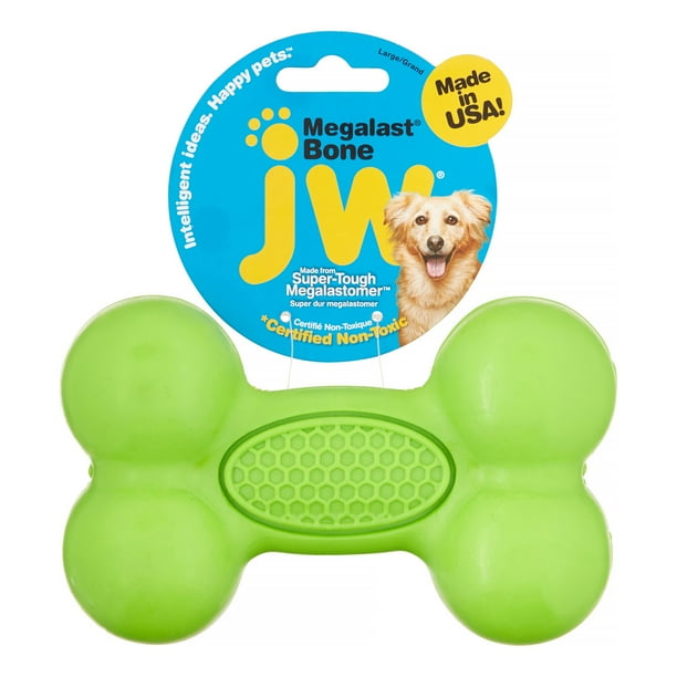 Petmate JW MegaLast Bone Dog Toy, Large, Assorted Colors