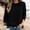 Black, variant on OGLCCG 3/4 Sleeve Sweatshirts for Women Fall Winter Crewneck Women's Pullover Top Loose Fit Basic Fleece Sweatshirts,S-XXL